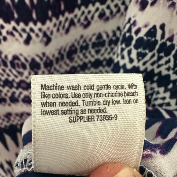 A.N.A. Women’s bohemian blouse flutter sleeve tassel trim bohemian plus size - Picture 7 of 10